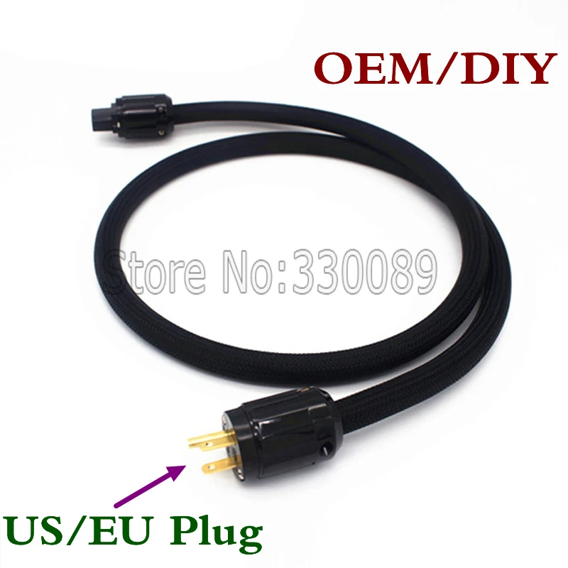 Бесплатная доставка Hifi аудио кабель родий/позолоченные США/EU power plug MP200 красная медь аудио кабель питания