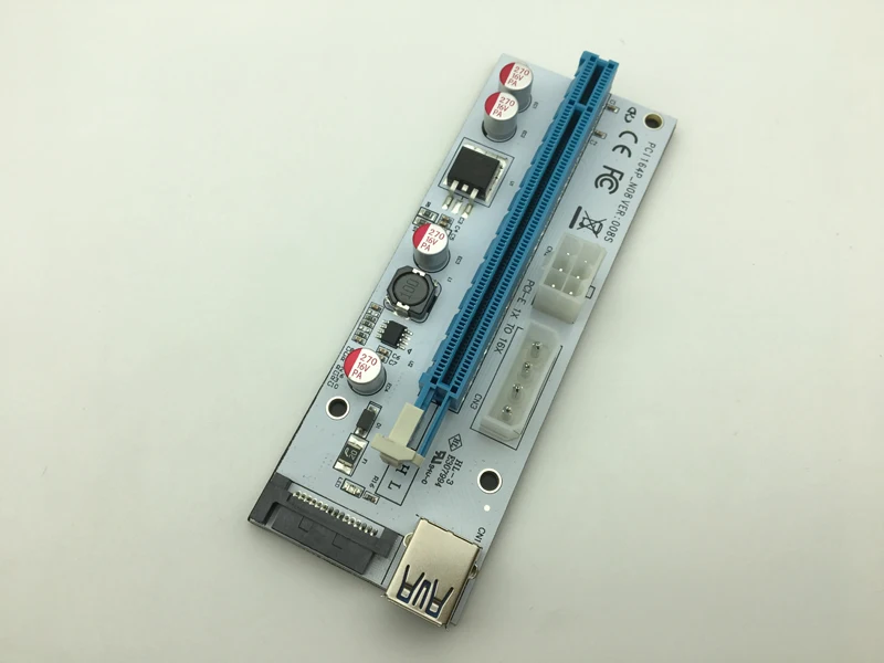 Новый супер стабильный PCI E Express 1x до 16x адаптер для видеокарты VER008S биткоина BTC Miner