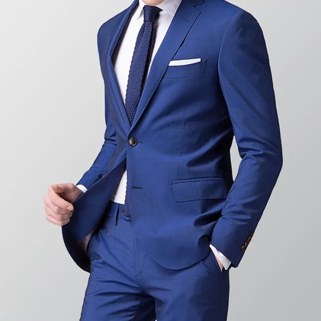 Smart Casual Dark Blue Navy Business Suit Groom Wedding Mens Smart Casual Dark Blue Navy Business Suit Groom Wedding Mens Blazer Tuxedos For
