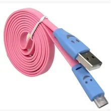 Xiaomi с рисунком «улыбающаяся мордочка» и полосками V8 лентовидный линии применим к USB для зарядки, передачи данных многоцветный