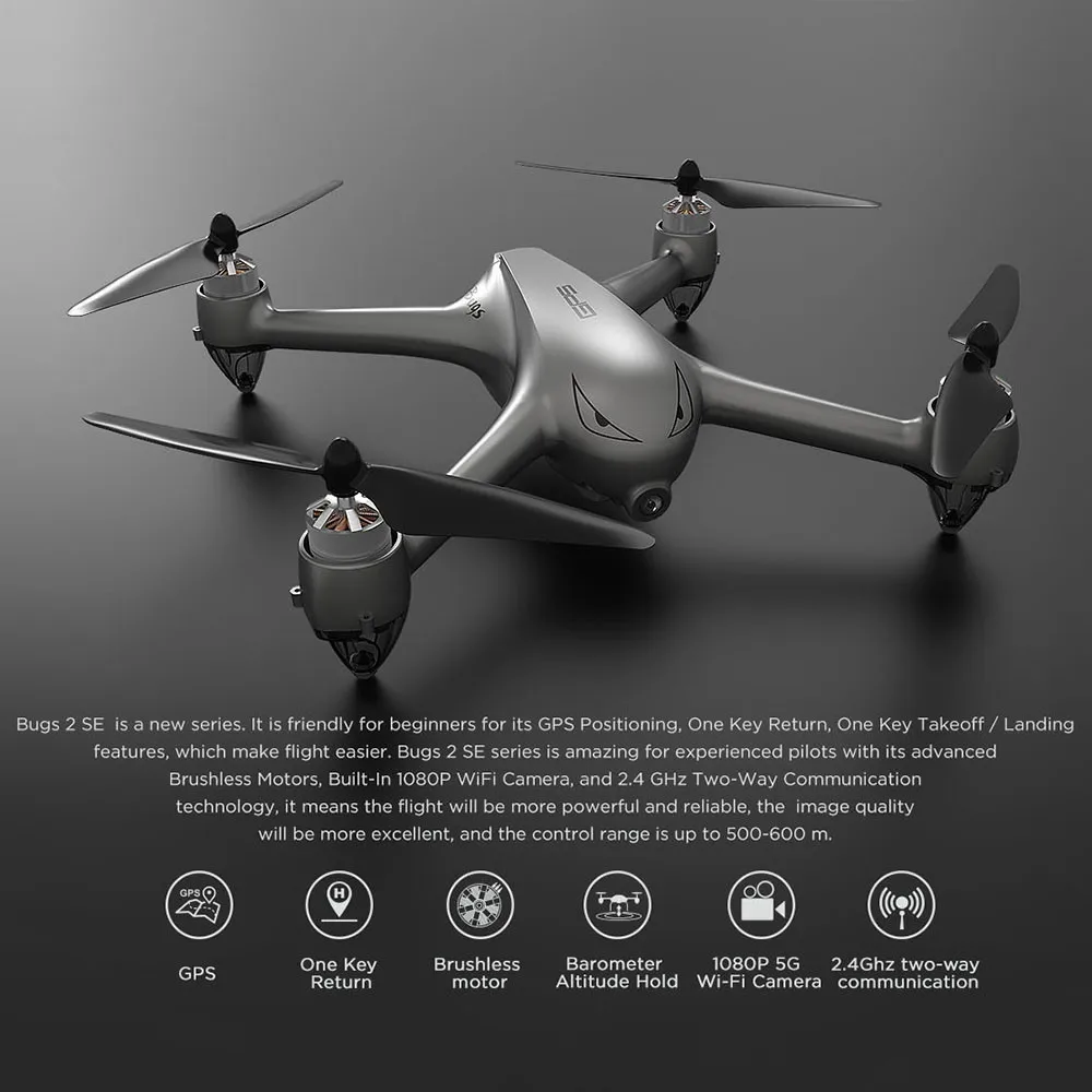 

MJX B2SE 5G WiFi FPV 1080P Camera GPS Brushless Altitude Hold RC Drone Quadcopte