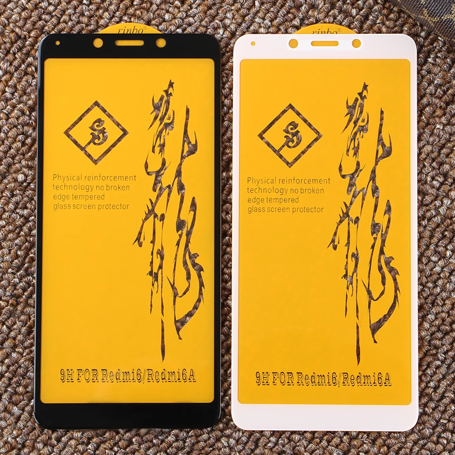 LYQLKL 2 шт 6D стекло на Xiaomi Redmi 6 протектор экрана полное покрытие для Redmi 6A закаленное стекло
