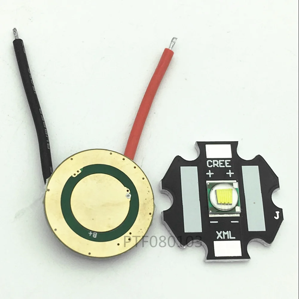 Cree XM L T6 10 Вт Холодный белый 6500k светодиодный светильник + L2 DC 3 7 В 2 5a XML драйвер