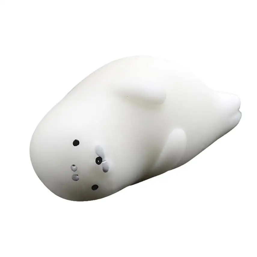 

Squishy Cute White Seal Healing Squeeze Abreact Fun Joke Gift Rising Toys AR Toy dropship Y714