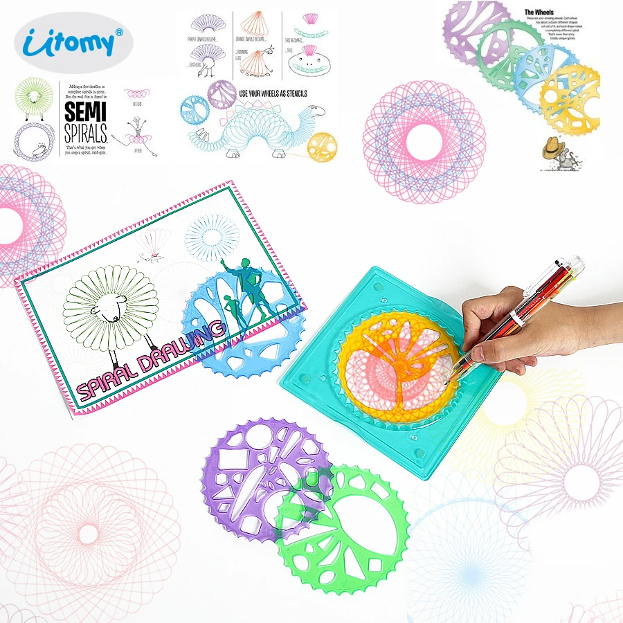 Manualidades Niños Party Town Spirograph Neon Spirographe