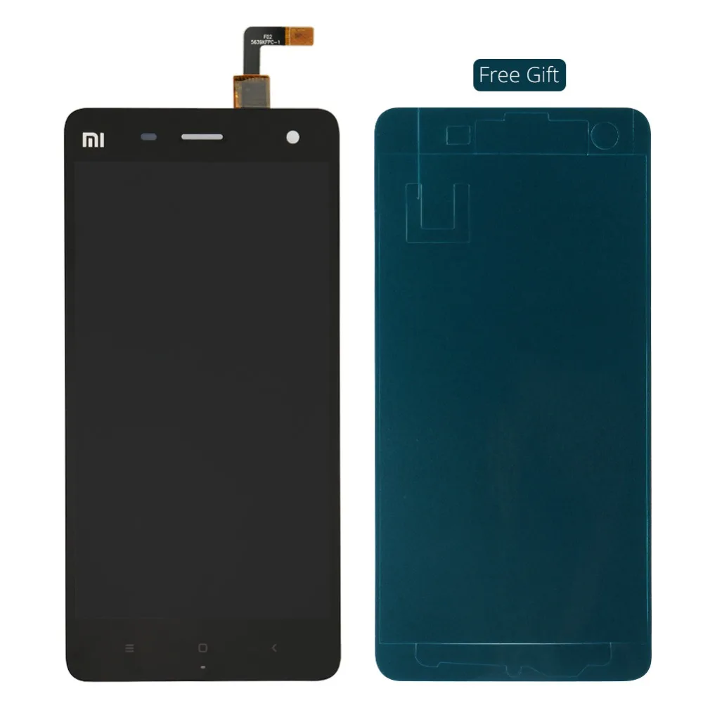 5 0 &quotips дисплей для Xiaomi Mi 4 ЖК сенсорный экран дигитайзер без рамки с бесплатной