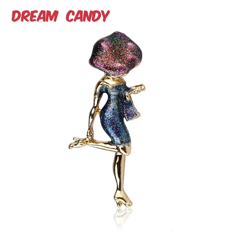 Женские эмалированные Броши Dream Candy модные яркие броши для женщин креативная