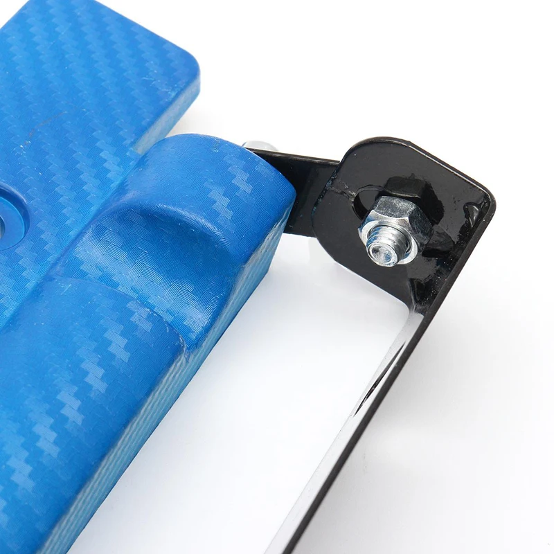 Newest Carbon Fiber Front Bumper Adjustable License Plate Frame Mount Bracket Holder