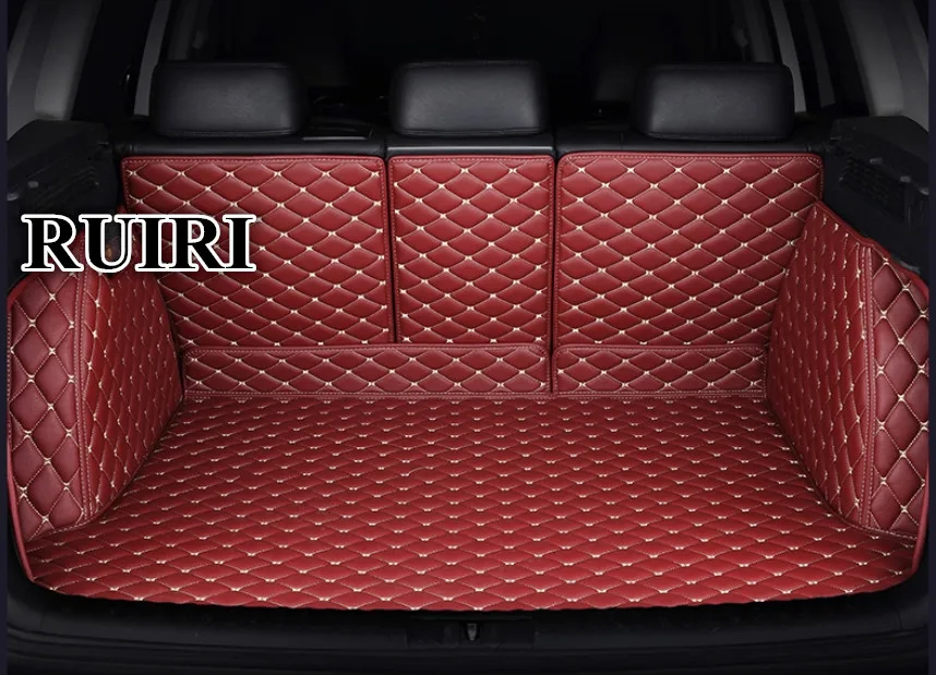 Custom Car Trunk Mat Floor Mat For BMW 6 series G32 630i 630d xDrive 640i xDrive 2018~2019 Full Coverage All Weather Trunk Protection Waterproof Non-Slip Leather Liner Set Coffee colour 