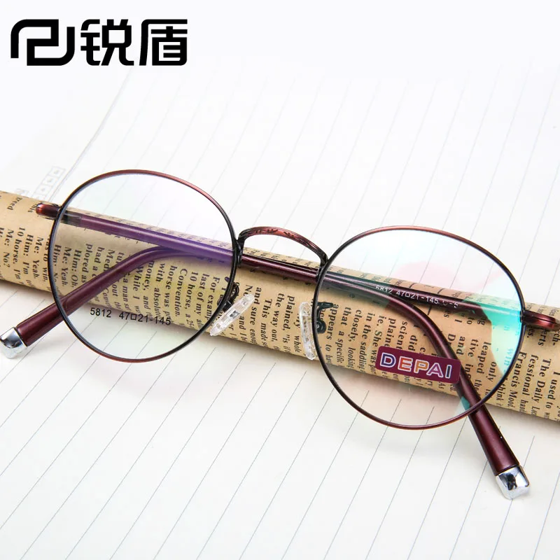 

REEDOON Vintage Round Glasses Frame Women Men Circle Metal Eyeglasses Retro Eyewear Frames For Degree Myopia Glasses Oculos 5812