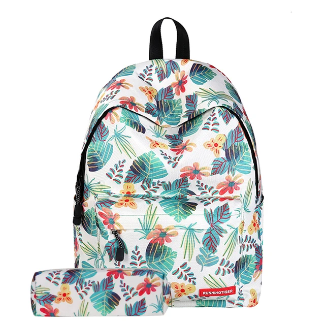 Lovely Flowers Children School Backpack Pupils Girls Backpack Bag with ...