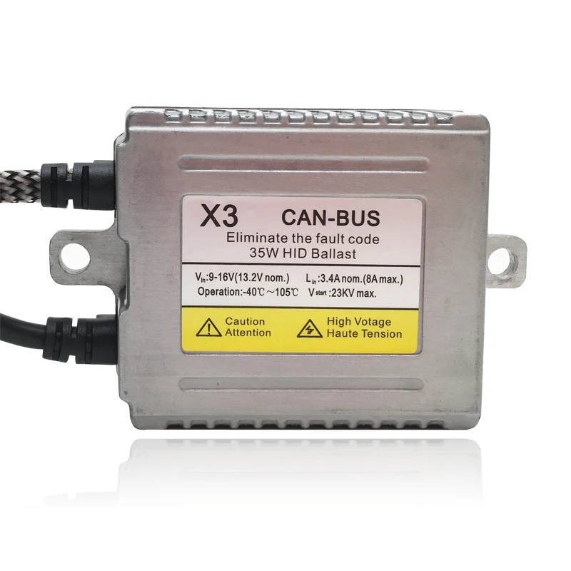 [Ballast Only]2X12V 35W canbus hid ballast error free slim metal ballast  for 9012 H7R PSX24W H15 xenon ballast canceller (2)