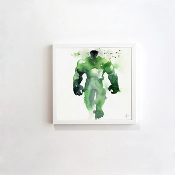 

Abstract modern The Hulk superhero decorative 50X50CM painting watercolor paintings minimalist Home Furnishing jewelry