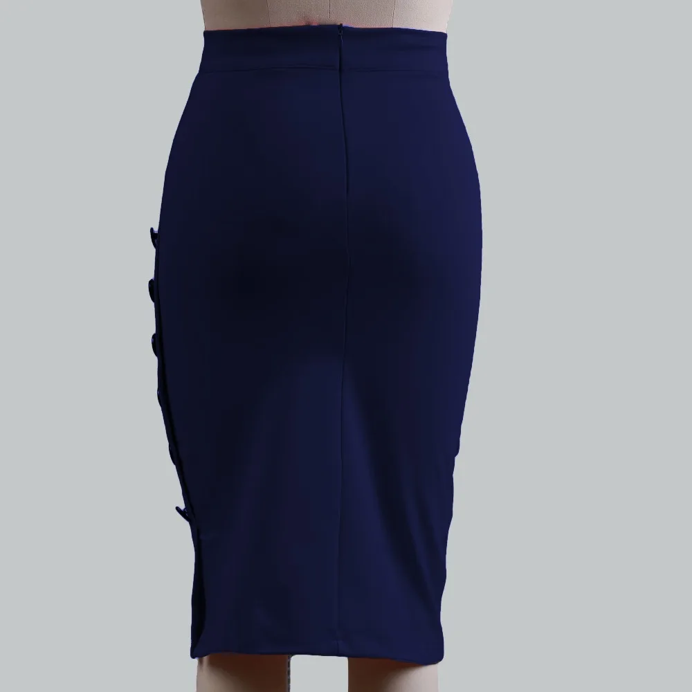 Bigsweety, Женская юбка с высокой талией, с разрезом по бокам, сексуальные, OL, юбки, тонкая юбка-карандаш для женщин, женская юбка, облегающая юбка, 5XL