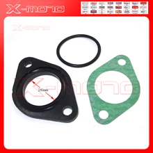 25mm 26mm Carb Carburetor Manifold Intake Pipe Gasket Spacer Seal for Pit Dirt Bike 110 125 cc CRF50 XR50 Pit Dirt Bike ATV Quad