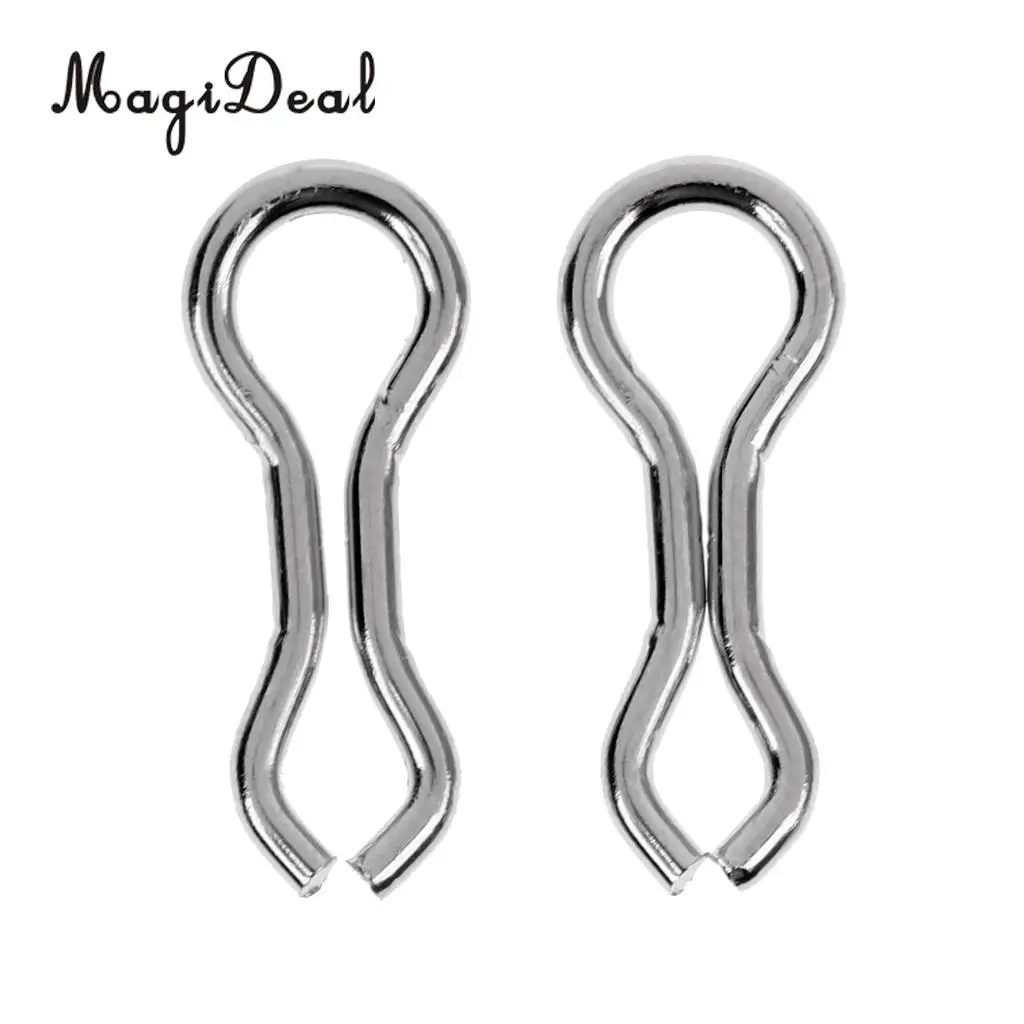 MagiDeal 50pcs Alloy Sinker Eyes Eyelets Lead Mold Fishing Lightweight and Portable Sea Fishing Swivels Tackle Accessories S/M/L