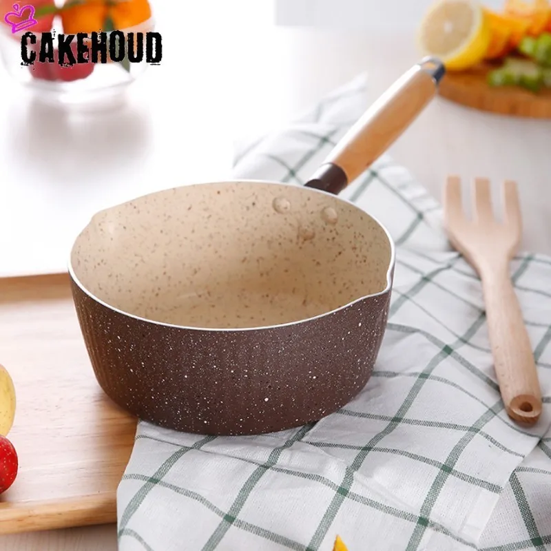 CAKEHOUD кухонный горшок для готовки Maifan Камень антипригарное приготовление лапши горячего молока японский стиль Снежная сковорода универсальная посуда