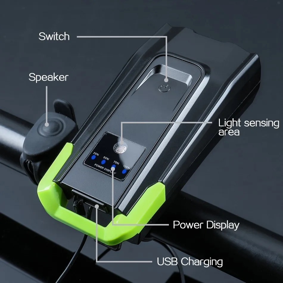Sale WorthWhile Smart Bicycle Front Light Sensing Intelligent Flashlight for Bike Accessories with Speaker USB Charging Cycling Lamp 1 Sale WorthWhile Smart Bicycle Front Light Sensing Intelligent Flashlight for Bike Accessories with Speaker USB Charging Cycling Lamp 1
