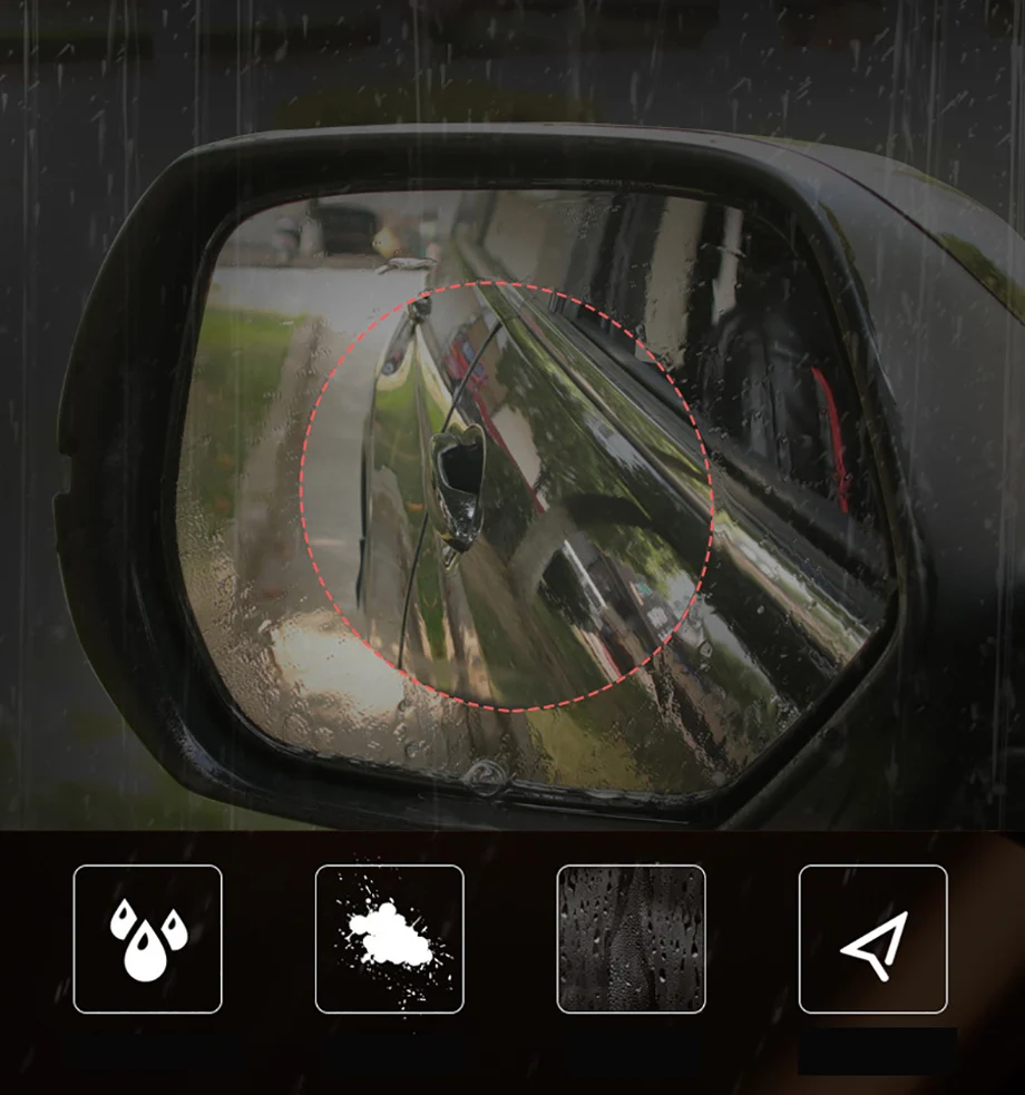 2 шт./компл. пленка на зеркало заднего вида автомобиля на автомобиль Стикеры s непромокаемый автомобильный Стикеры Анти-туман окна Стикеры s пленка для автомобиля аксессуары для авто