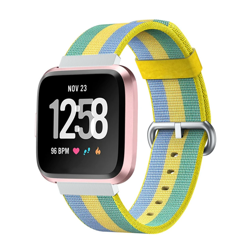 

Wrist Strap Nylon Bracelet for Fitbit Versa Lite Replacement Watch Band Lightweight Sport Wrist Strap Smart Watch 19Mar18