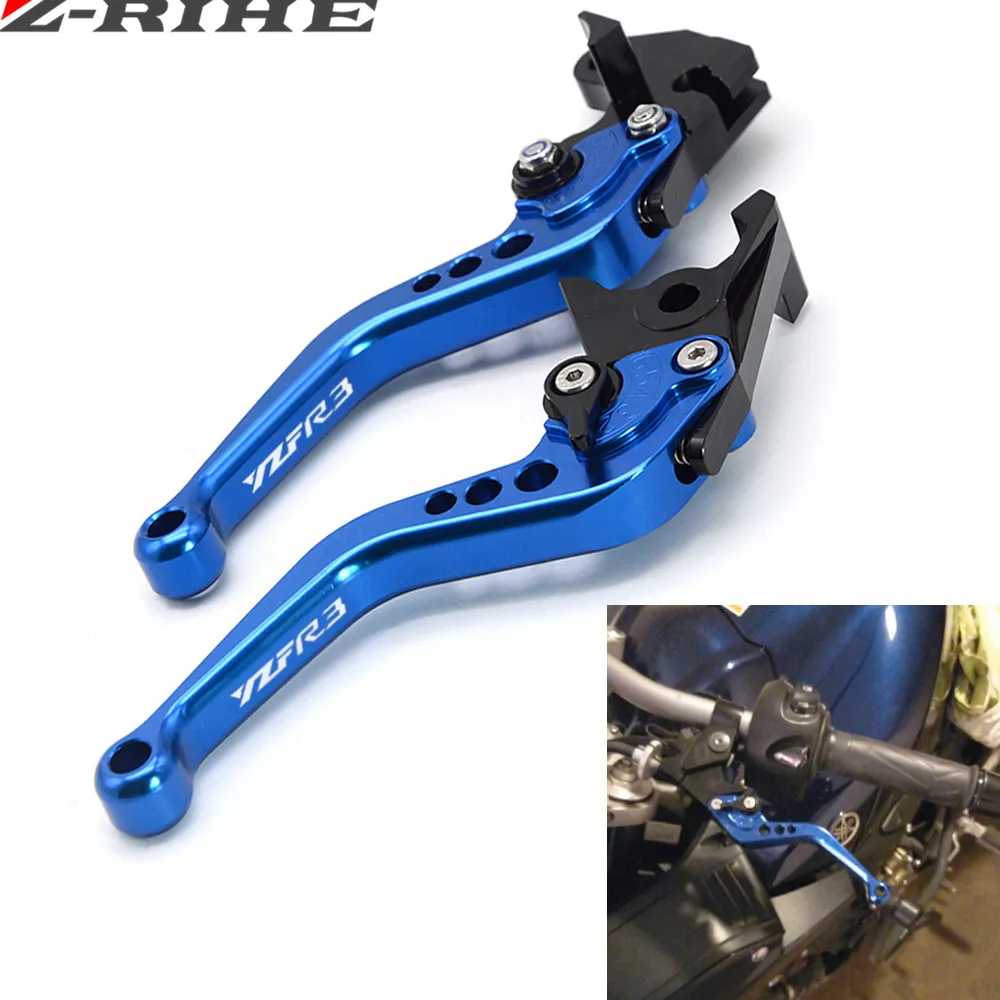 

FOR R3 LOGO Motorcycle parts CNC Long&Short Adjuster Brake Clutch Levers For yamaha YZF R3 YZF-R3 YZF R3 YAMAHA R3 YZF