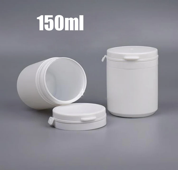 20 шт. 150 мл Белая полиэтиленовая бутылка Xylitol для десен пластиковая емкость