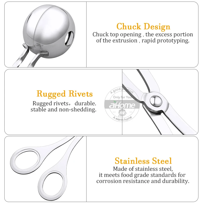 304 устройство для приготовления мясных шариков из нержавеющей стали, рыба, форма для фрикаделек, кухонные гаджеты, инструменты для мяса, сделай сам, зажимы для мясных шариков, мячи для приготовления мороженого