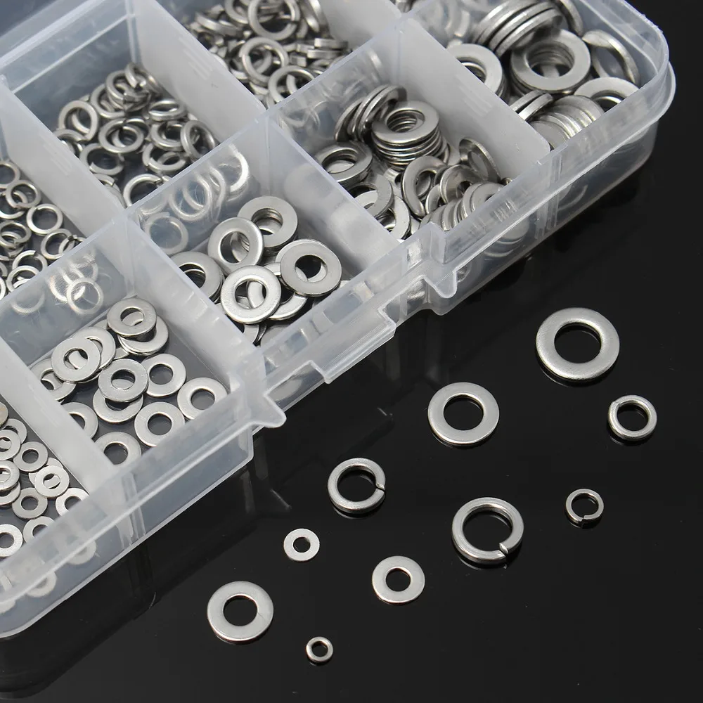new-high-quality-300pcs-304-stainless-steel-waterproof-gasket-flat
