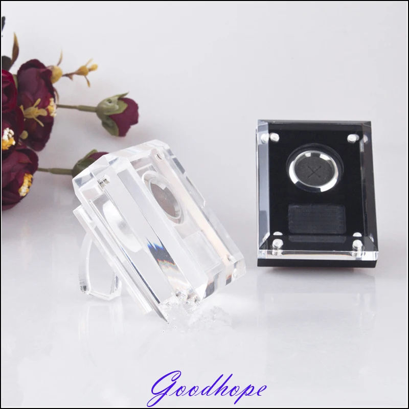 Acrylic Loose Diamond Display Holder Case Wedding Gem Gemstone Show Beads Jewellery Showcase Storage Container Casket 60*75*40mm Acrylic Loose Diamond Display Holder Case Wedding Gem Gemstone Show Beads Jewellery Showcase Storage Container Casket 60*75*40mm