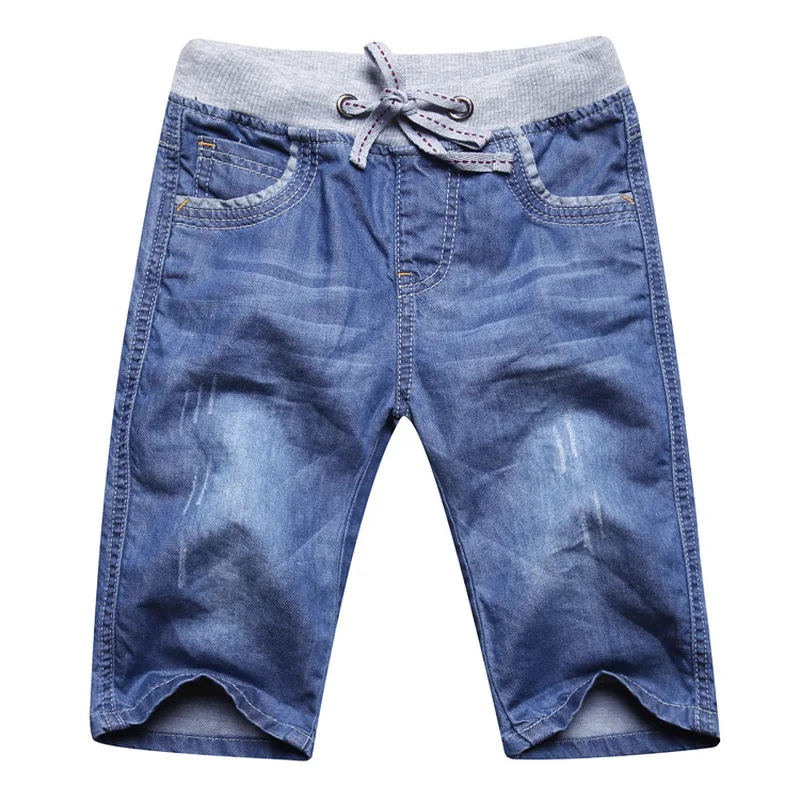 Джинсы для детей; джинсы для мальчиков; синие повседневные джинсы; прямые джинсы для мальчиков; большие размеры; chirld; потертые джинсовые хлопковые брюки