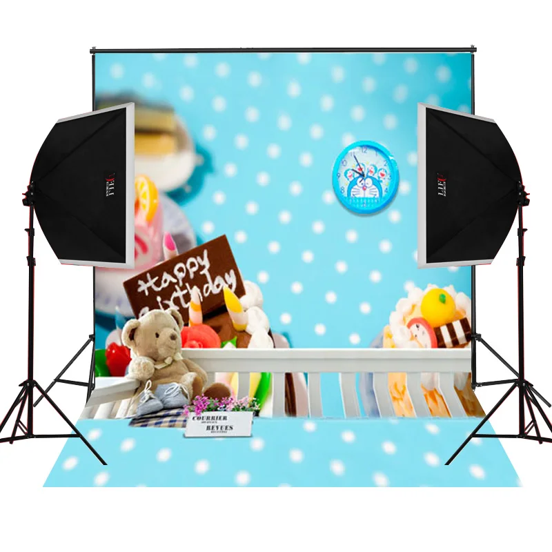 happy birthday children photo background custom vinyl photography studio backdrops digital