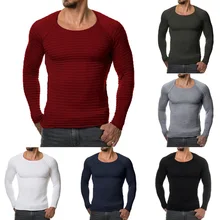 Mens Knit Wear Winter Round Neck Pullover Wool Sweater Jumpers Casual Fashion Slim Fit Coat T02