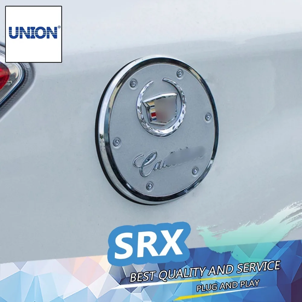 HLC Car styling ABS Chrome Fuel Tank Cover For Cadillac SRX 2010 2014