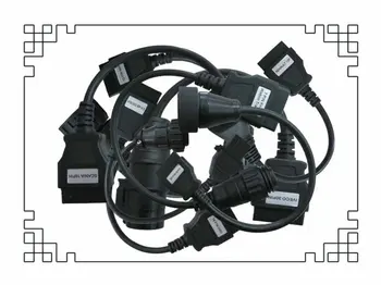 

Full Set 8 Truck Cables OBD2 Diagnostic OBD OBDII OBD 2 Connecter Cable For TCS CDP Pro for delphis for autocoms
