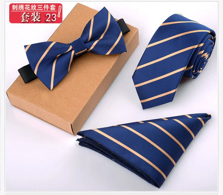 Новинка, 3 комплекта, мужской галстук-бабочка и носовой платок, набор, галстук-бабочка, тонкий галстук, галстук, Homme Noeud Papillon, мужские корбаты, Hombre Pajaritas