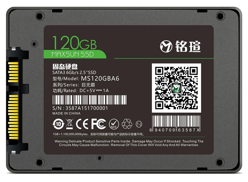 MAXSUN ssd 240 ГБ 480 2,5 дюймов Интерфейс Тип SATA 6 ГБ/сек. TLC чтения/записи Скорость 520 МБ/с. три года гарантии твердотельных дисков