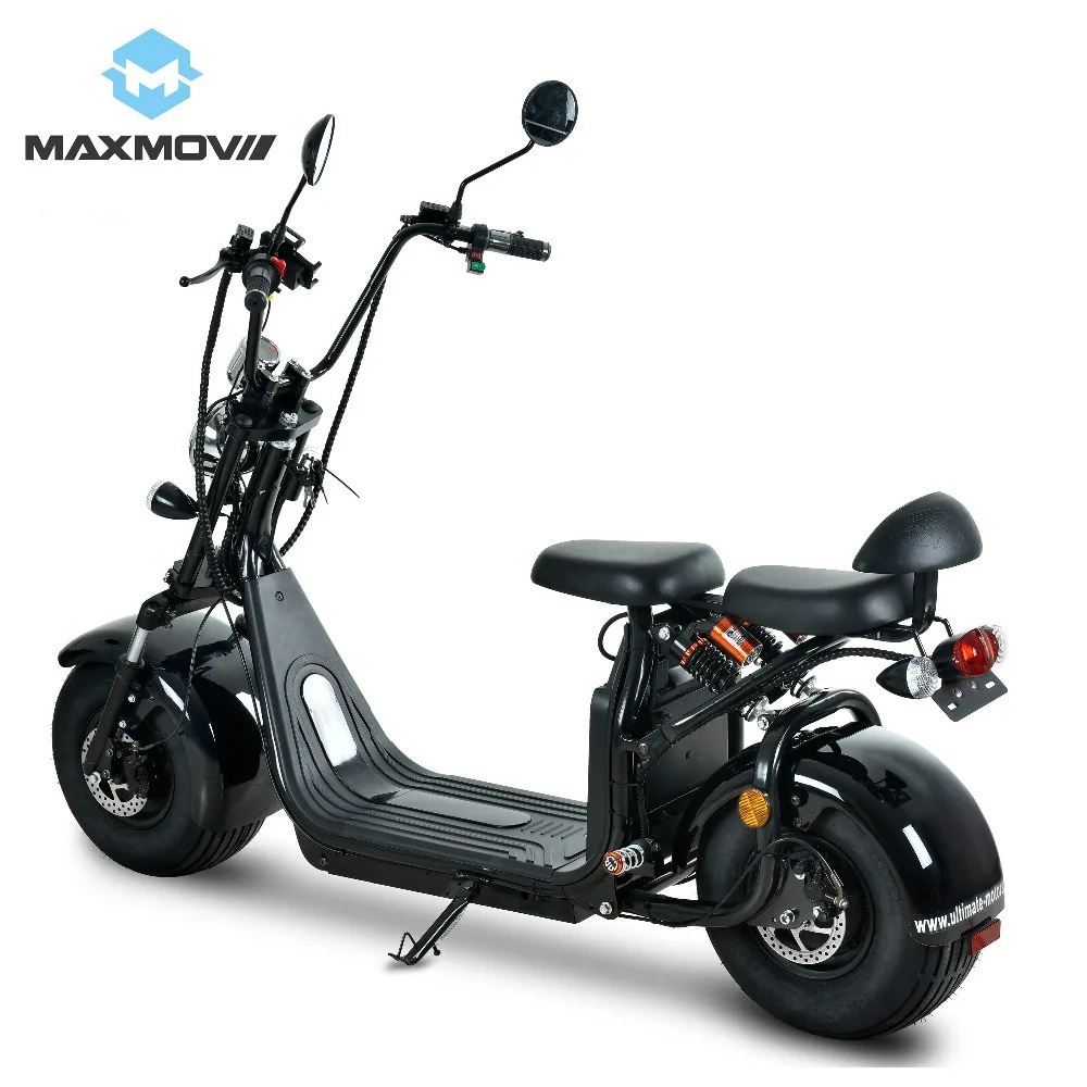 Discount 2019 Hot Selling 1000W Hub Motor Wheel Electric Citycoco Scooter EEC with Dual Seats for Passenger 4