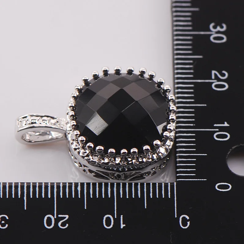 Черный оникс серебро 925 пробы модные ювелирные изделия кулон TE439|pendant kit|pendant