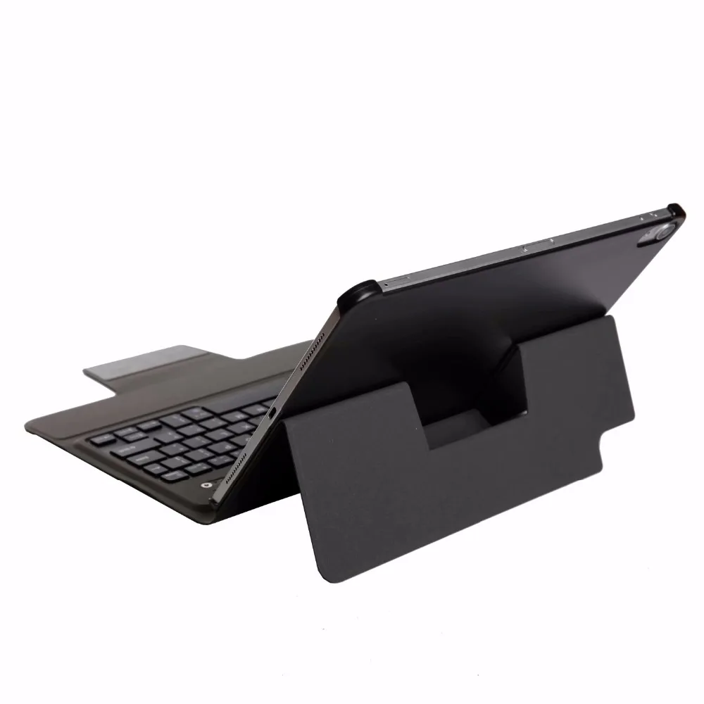 Ультратонкий беспроводной чехол с клавиатурой Bluetooth для нового iPad Pro 12,9 2018 планшетных чехлов PU кожаный чехол-подставка funda + Flim + ручка