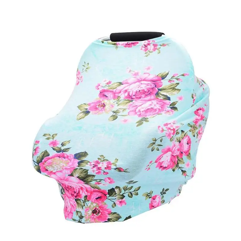 С цветочным принтом Детские конфиденциальности Уход Обложка для переносное детское кресло покрывает мягкий шарф для кормления грудью для