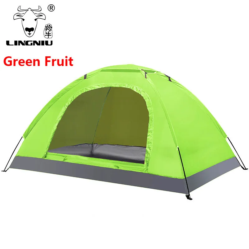 

LING NIU Outdoor Tents High-Quality 1-2 Person Tent Ultralight Waterproof Hiking Beach Man Camping Fishing Tent Travel Tents