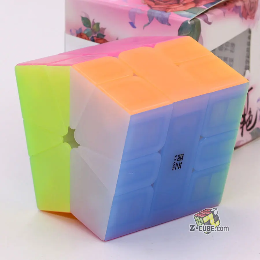 Magic cube Puzzle QiYi 2x2 3x3 4x4 5x5 странной формы Пирамида перекос Marstermorphix SQ1 квадратный-1 брелок прозрачные cube