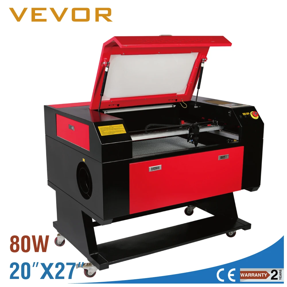 

New 80W CO2 Laser Engraving Cutter Kit Rotary A-AXIS DSP Control Auxiliary W/ Stand