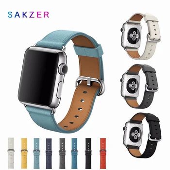 

Watchband Applicable For Apple Watch Bracelet Universal Classic Buckle Leather Belt Strap For iwatch 2 Watch Fob