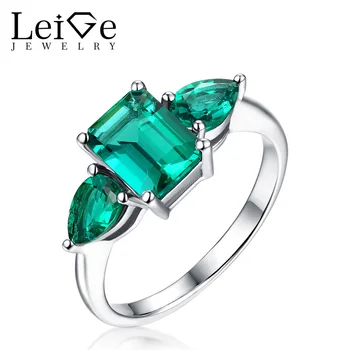 Leige Jewelry Emerald Cut Classic Green Emerald Rings Sterling Silver 925 Wedding Rings for Women Anniversary Christmas Gift
Leige Jewelry Emerald Cut Classic Green Emerald Rings Sterling Silver 925 Wedding Rings for Women Anniversary Christmas Gift