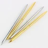 Mont Boligrafos Slim Light Gold And Silver Color Rotating Ballpoint Pen Slender Commercial Metal Oily Gift ► Photo 3/6