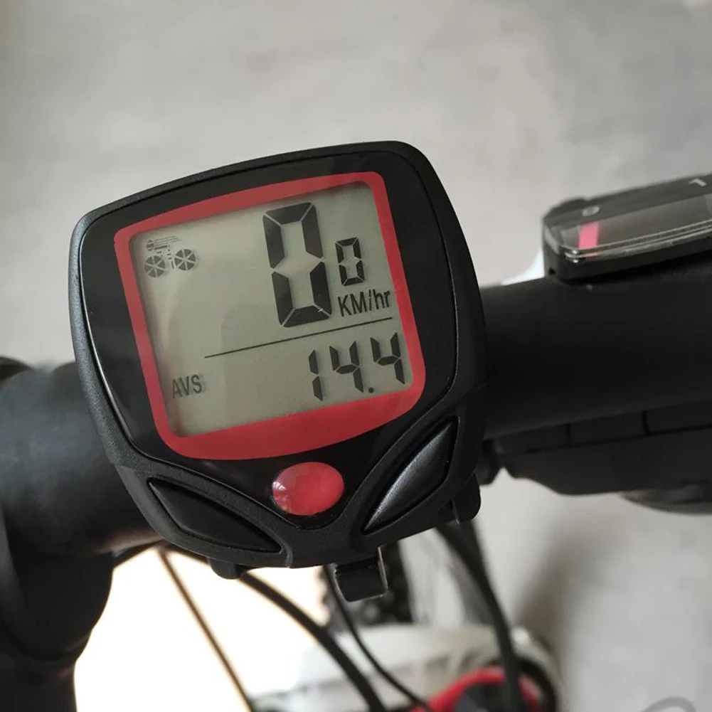 Waterproof Velocimetro 15 Function LCD Bike Bicycle Odometer