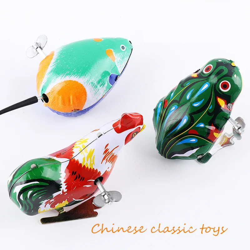 

Classic Mini Wind-up Toy Frog Clockwork Kids Baby Early Educational Children Baby Toys