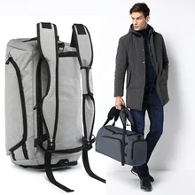 Большие вместительные дорожные сумки, мужской рюкзак, ручная багажная сумка с сумкой для обуви, многофункциональная полиэфирная дорожная сумка, мужские сумки