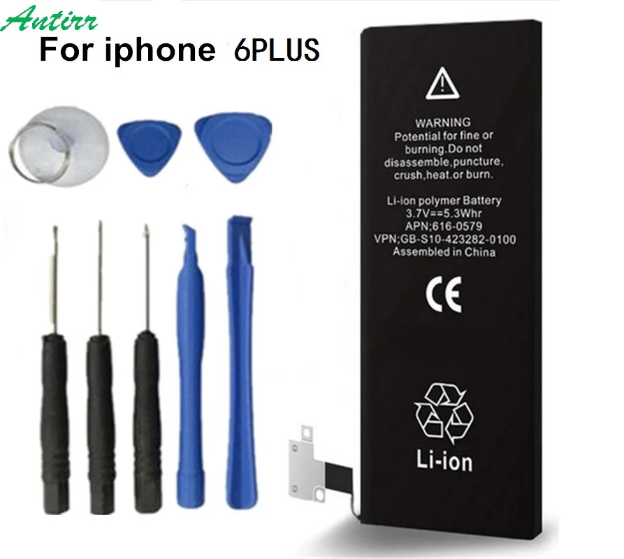 

Antirr Brand Battery For Apple iPhone 6 Plus 6Plus 5.5inch 2915mAh Real Capacity With Machine Tools Kit Replacement Battery #10